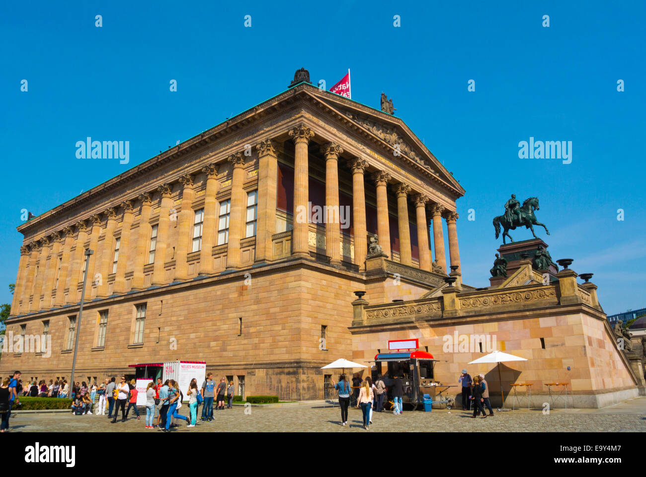 Alte Nationalgalerie, Galería Nacional de Arte, Museumsinsel, la isla de los museos, el barrio de Mitte, en el centro de Berlín, Alemania Foto de stock