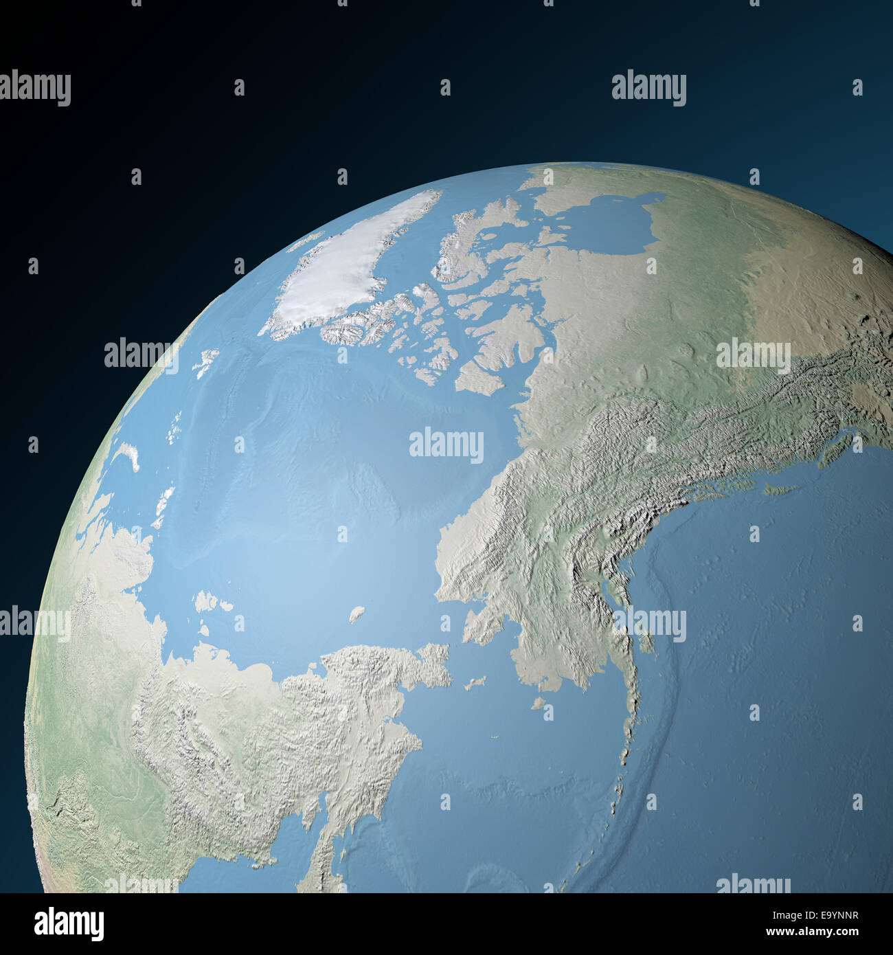 Globo terráqueo mundo ártico, el polo norte. Los elementos de esta imagen  proporcionada por la NASA Fotografía de stock - Alamy