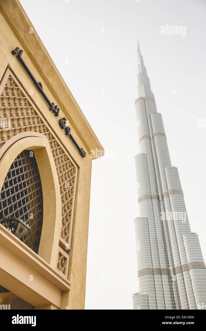 Torre Burj Khalifa, Dubai, EAU Foto de stock