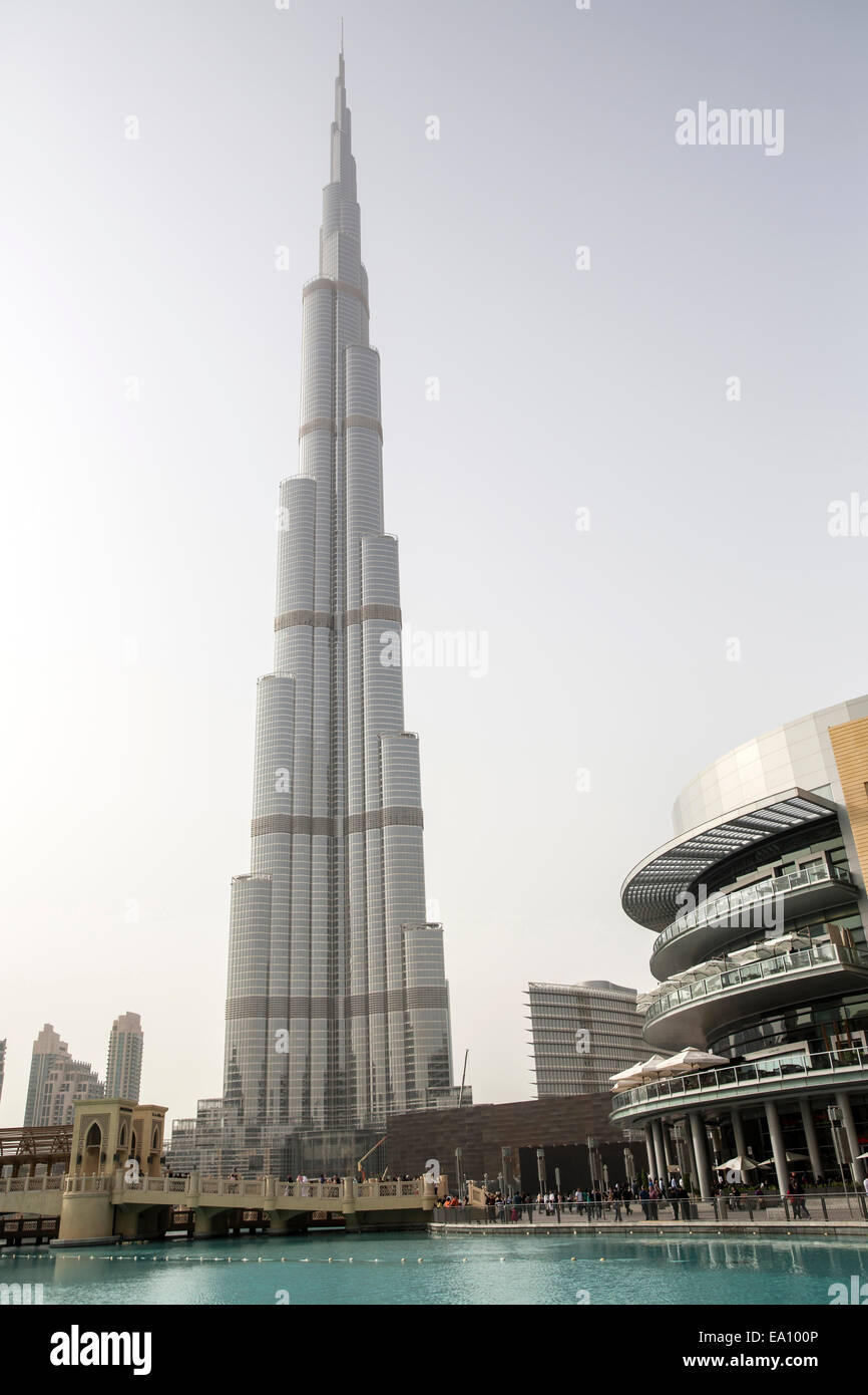 Torre Burj Khalifa, Dubai, EAU Foto de stock