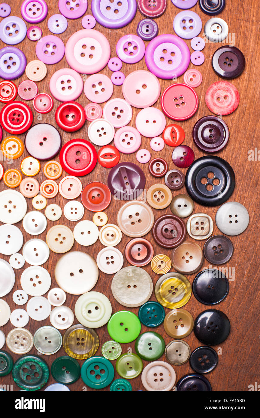 Botones de colores como un arco iris para el diseño de fondo Fotografía