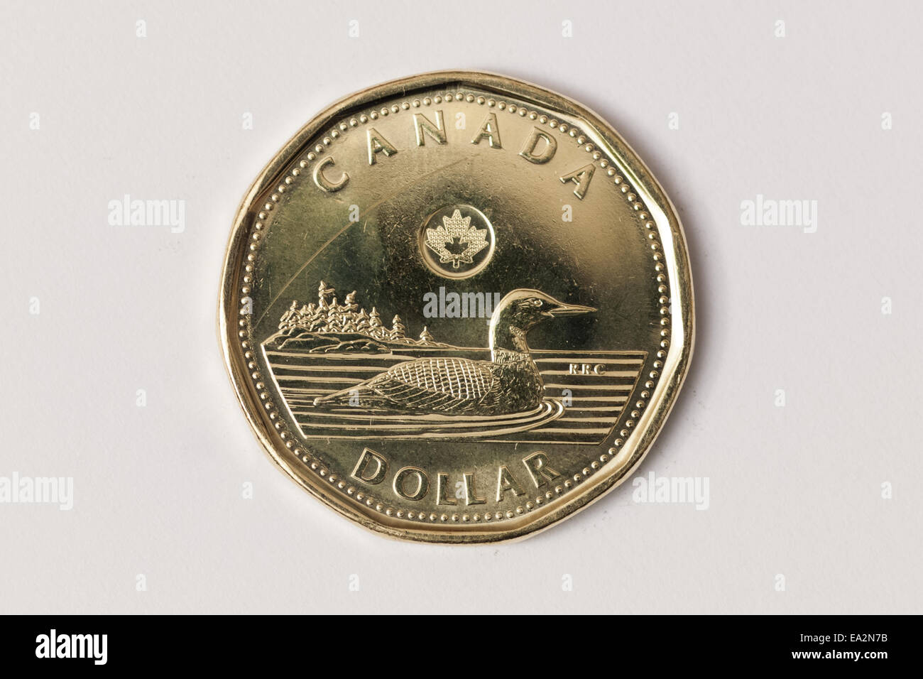 A Loonie, como una moneda de un dólar canadiense es comúnmente llamado