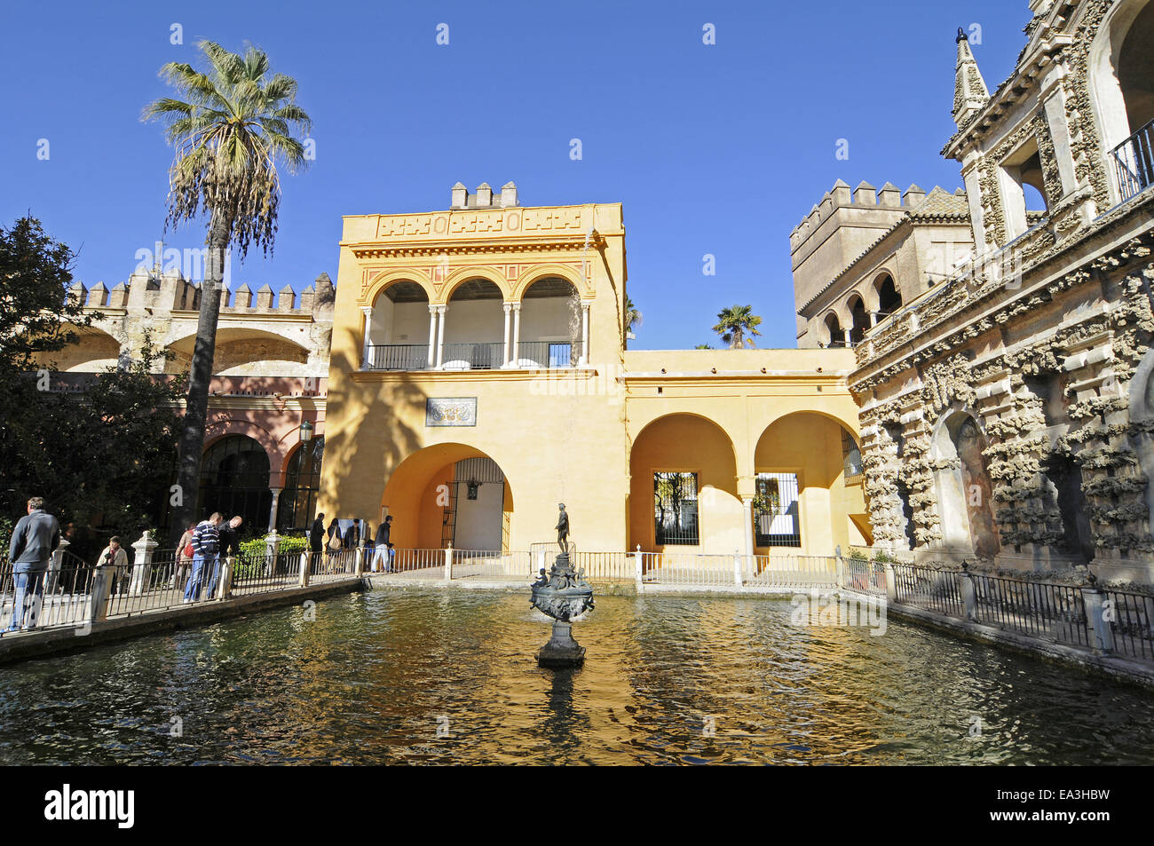 Alcázar, el Palacio Real, Sevilla, España Foto de stock
