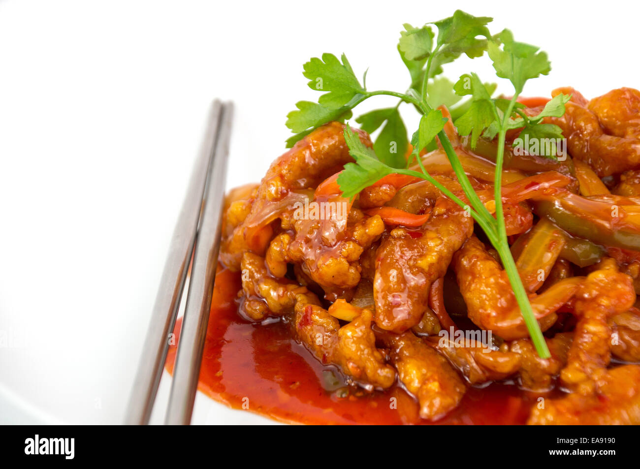 Pollo frito chino Foto de stock