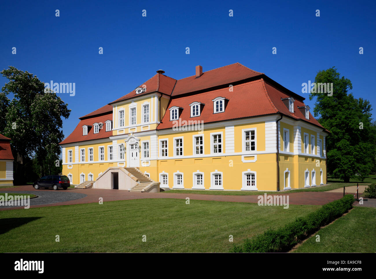 Mansión en Bismarck Doebbelin cerca de Stendal, Altmark, Sajonia-Anhalt, Alemania, Europa Foto de stock