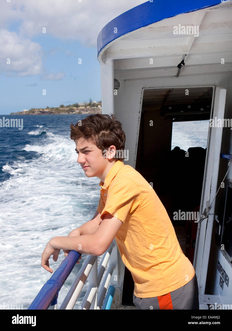 Cabrito en ferry Foto de stock