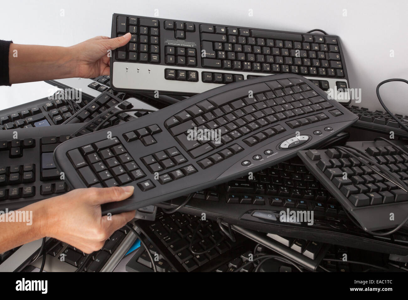 Descarté teclado Foto de stock