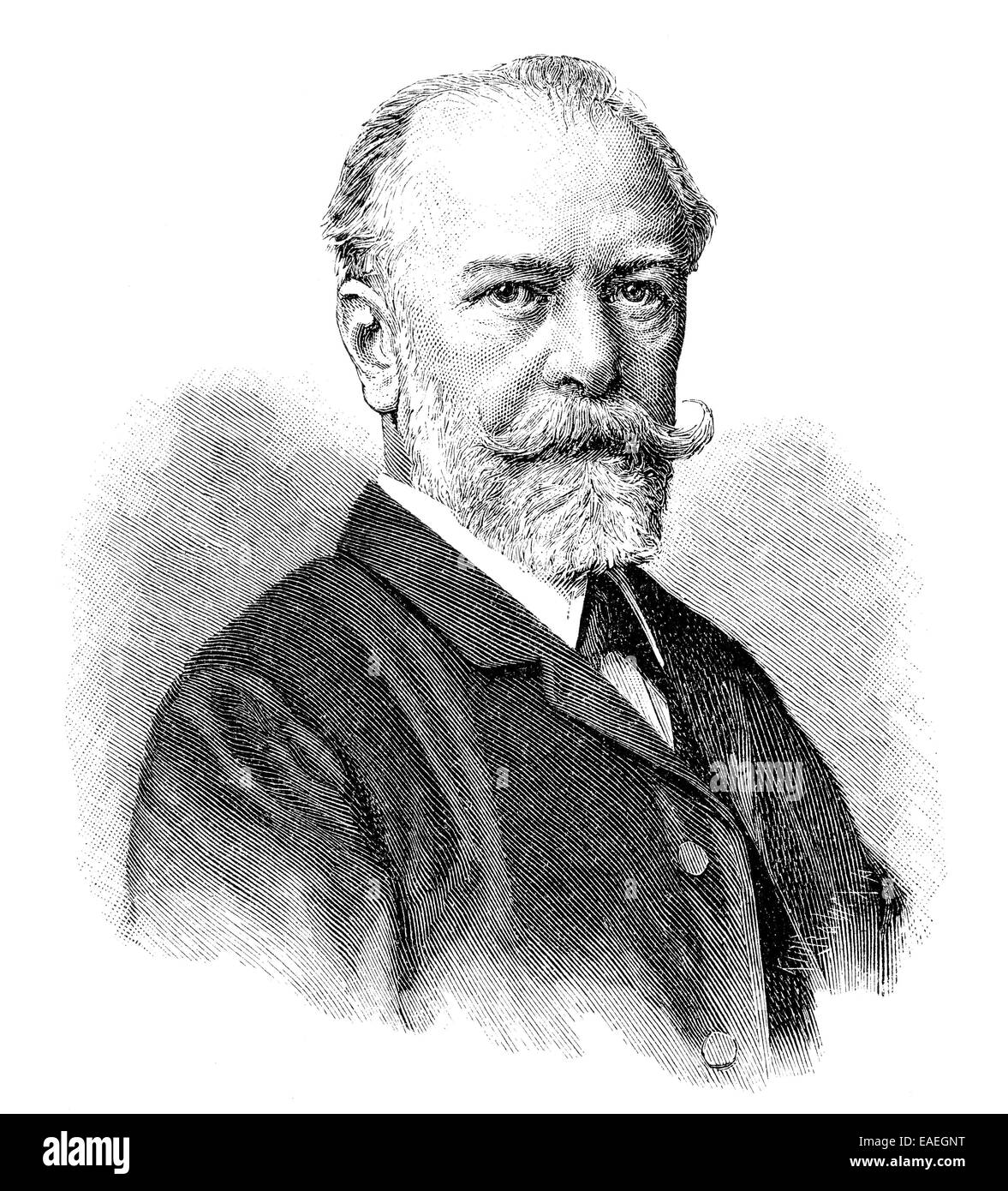 Julius Wolff, 1834 - 1910, poeta y escritor alemán, Portait von Julius Wolff, 1834 - 1910, ein deutscher Dichter und Schriftste Foto de stock