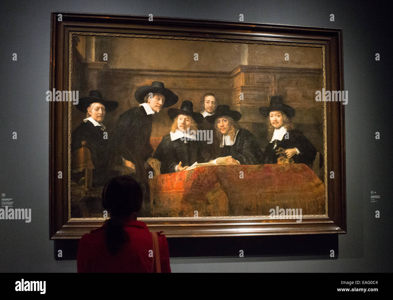 Pinturas de Rembrandt Harmenszoon van Rijn en la Galería Nacional de Londres Foto de stock