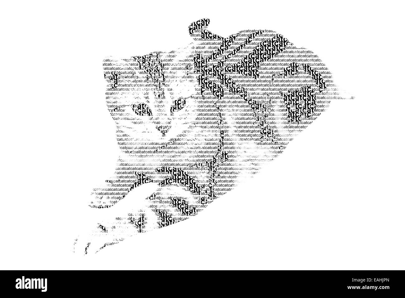Cat word Imágenes de stock en blanco y negro - Alamy