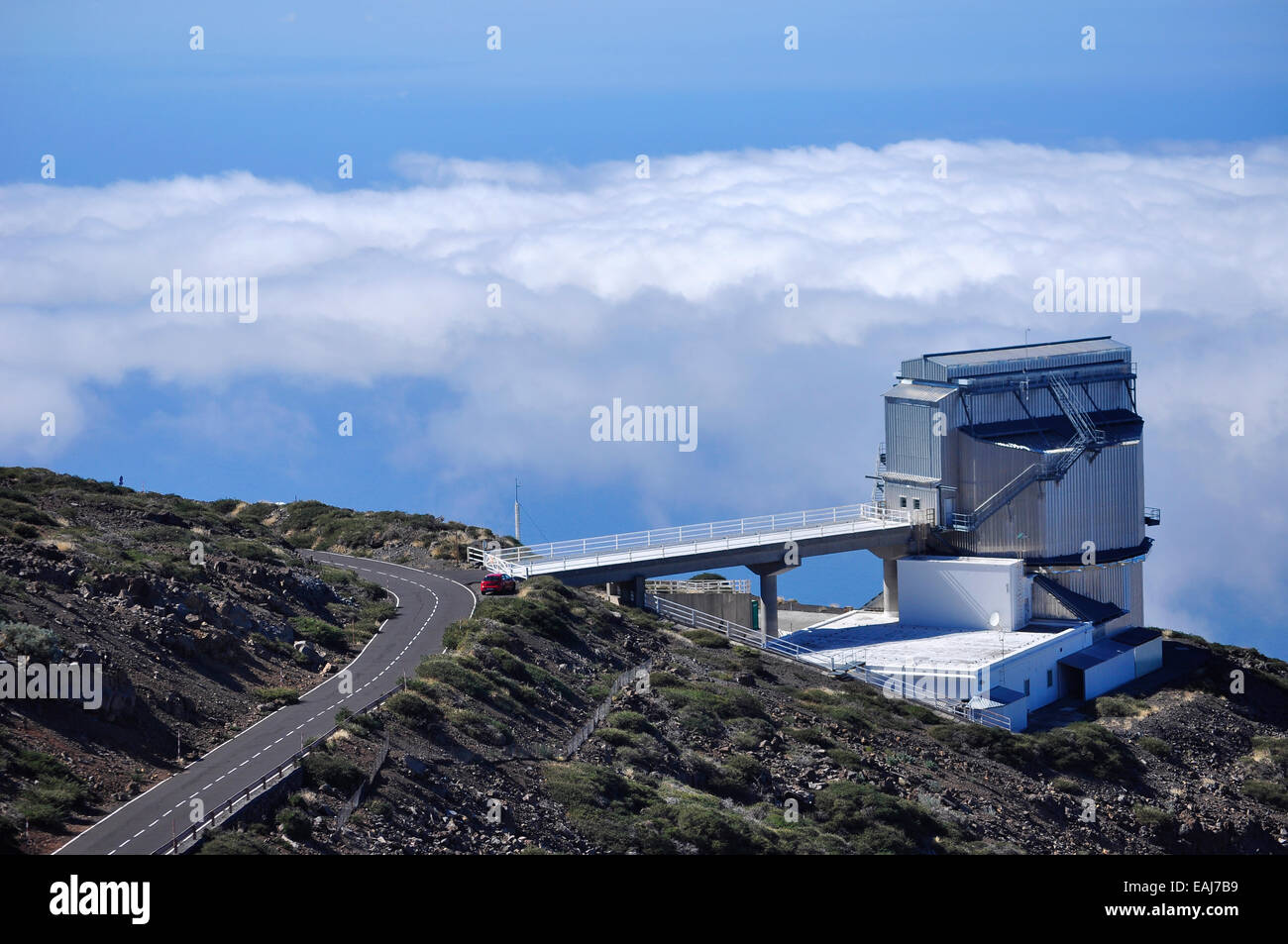 El Telescopio Nazionale Galileo (TNG ) en el observatorio del Roque de Los  Muchachos, La Palma, Islas Canarias, España Fotografía de stock - Alamy