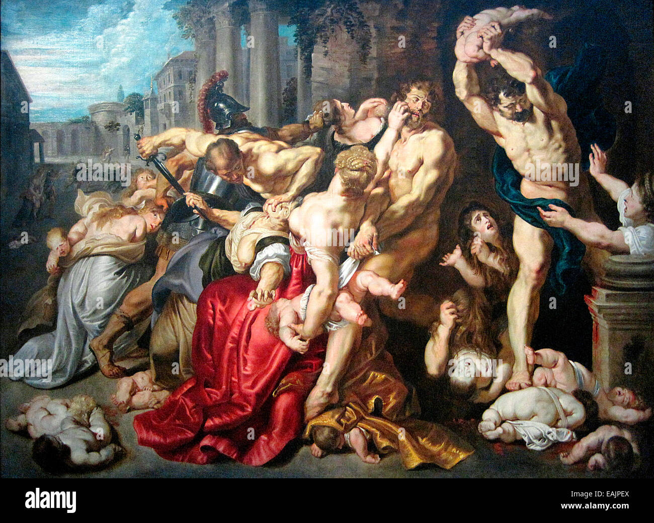 Peter Paul Rubens, La Matanza de los inocentes, 1612 Foto de stock