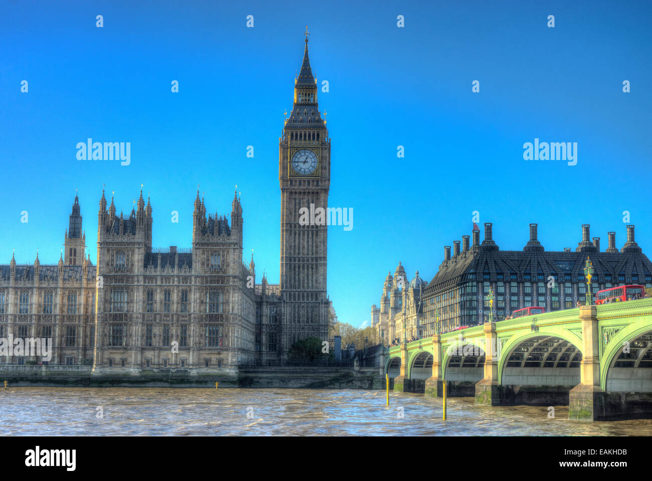 Edificio del Parlamento de Londres. Big Ben Foto de stock
