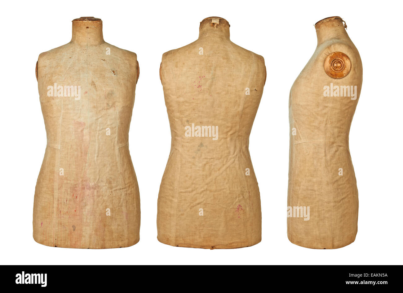 Vintage costura maniquí de Costura y Diseño, tres diferentes vistas  Fotografía de stock - Alamy