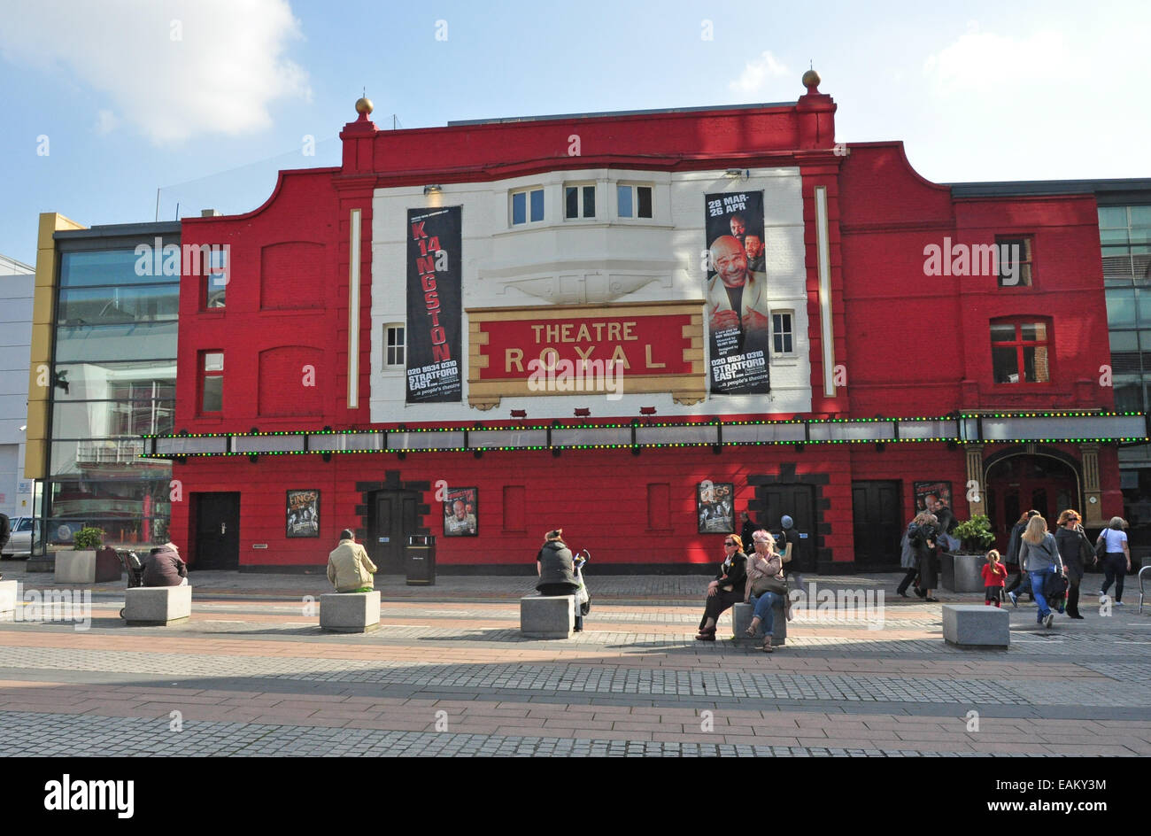 El teatro Royal Stratford East London UK Foto de stock