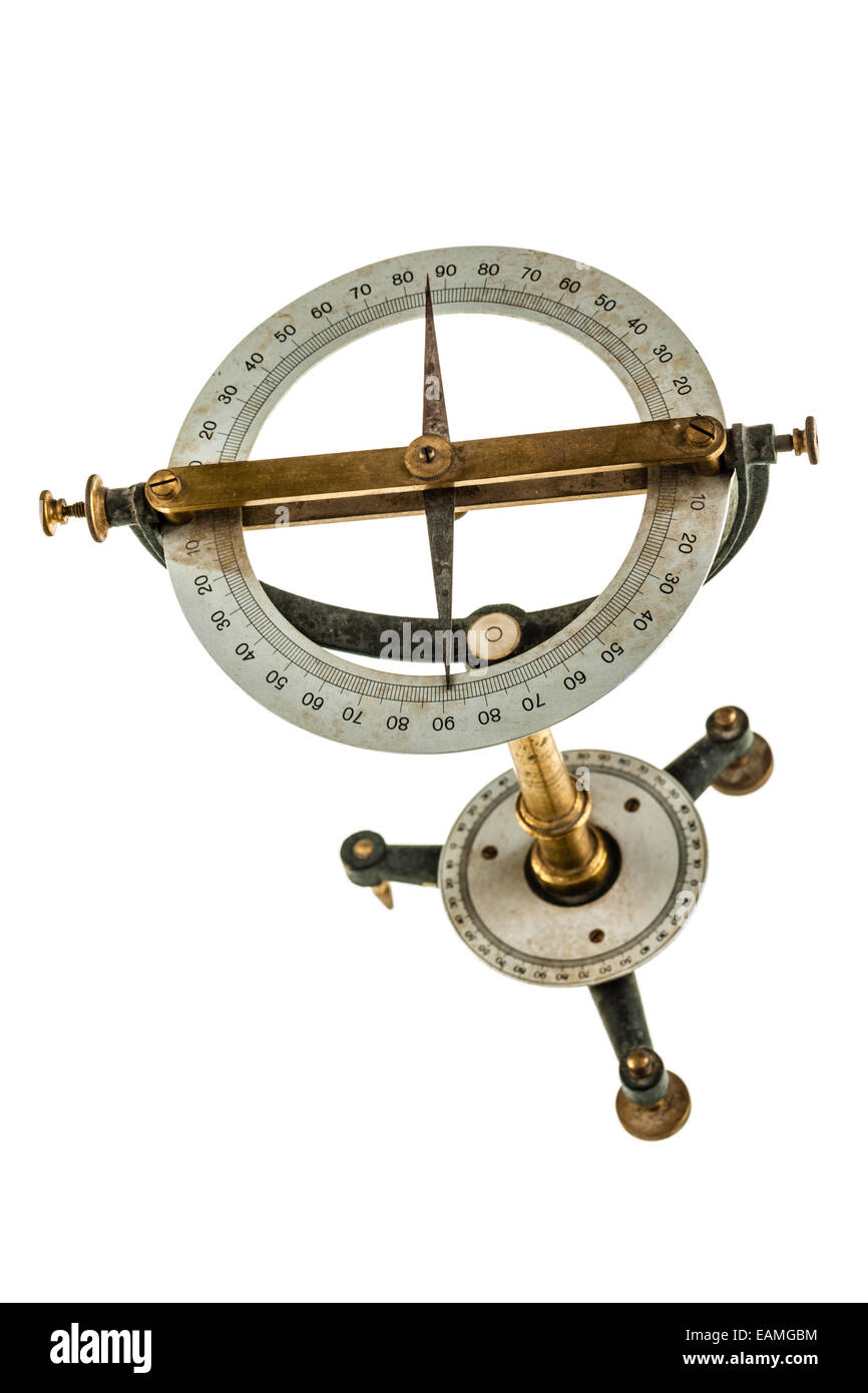 Un inclinómetro o clinómetro es un instrumento para medir ángulos de  inclinación Fotografía de stock - Alamy
