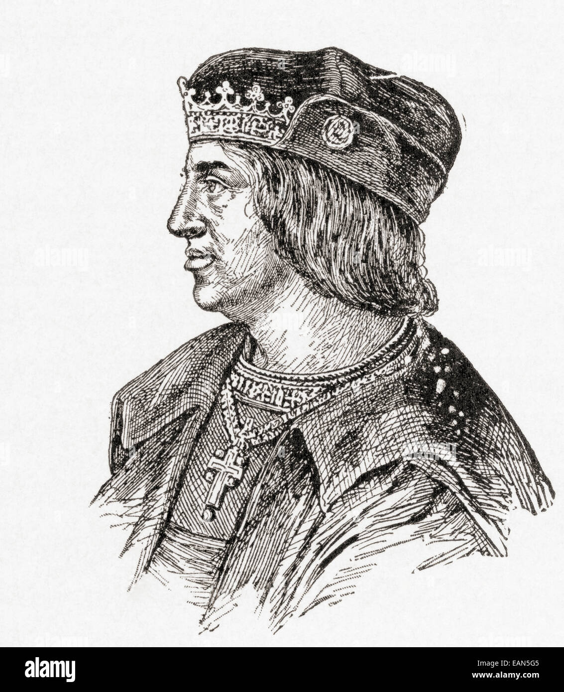 Fernando II de Aragón, Fernando el Católico, 1452 - 1516. Foto de stock