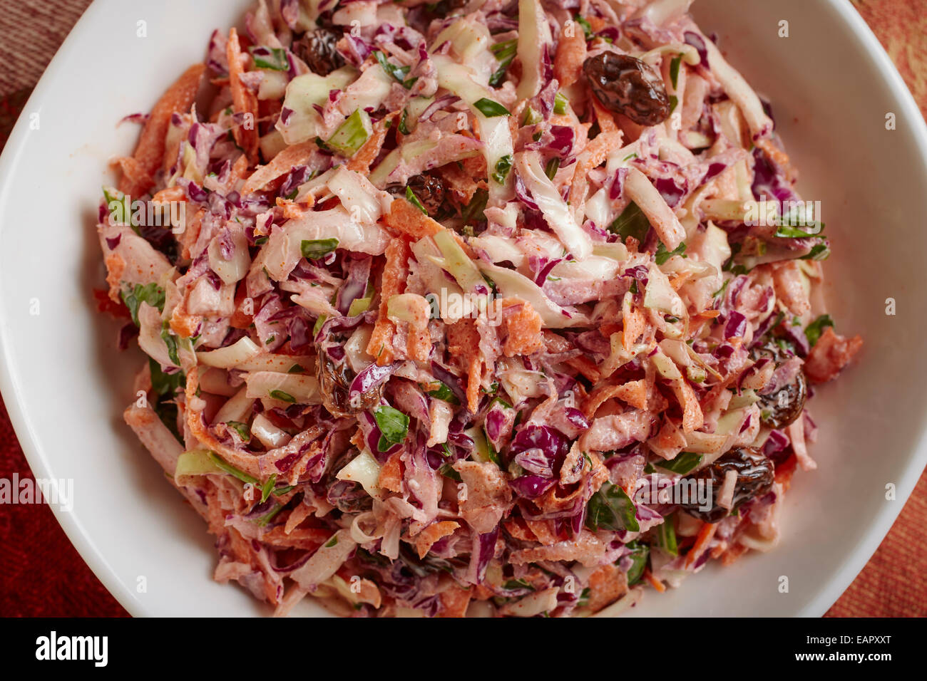 Hecho en casa Ensalada de col de estilo americano. Foto de stock