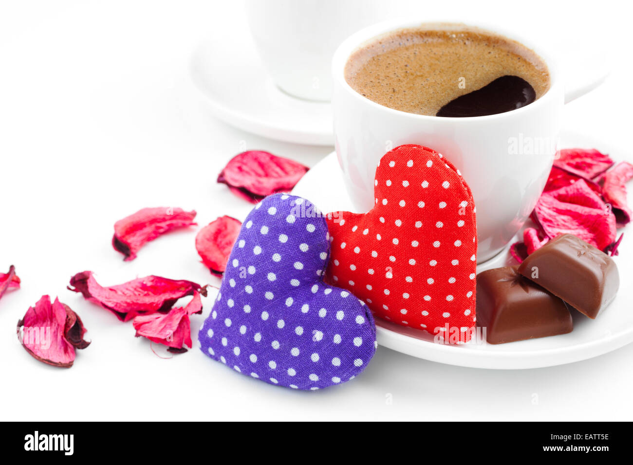 Dos tazas de café con corazones fotografías e imágenes de alta resolución -  Alamy