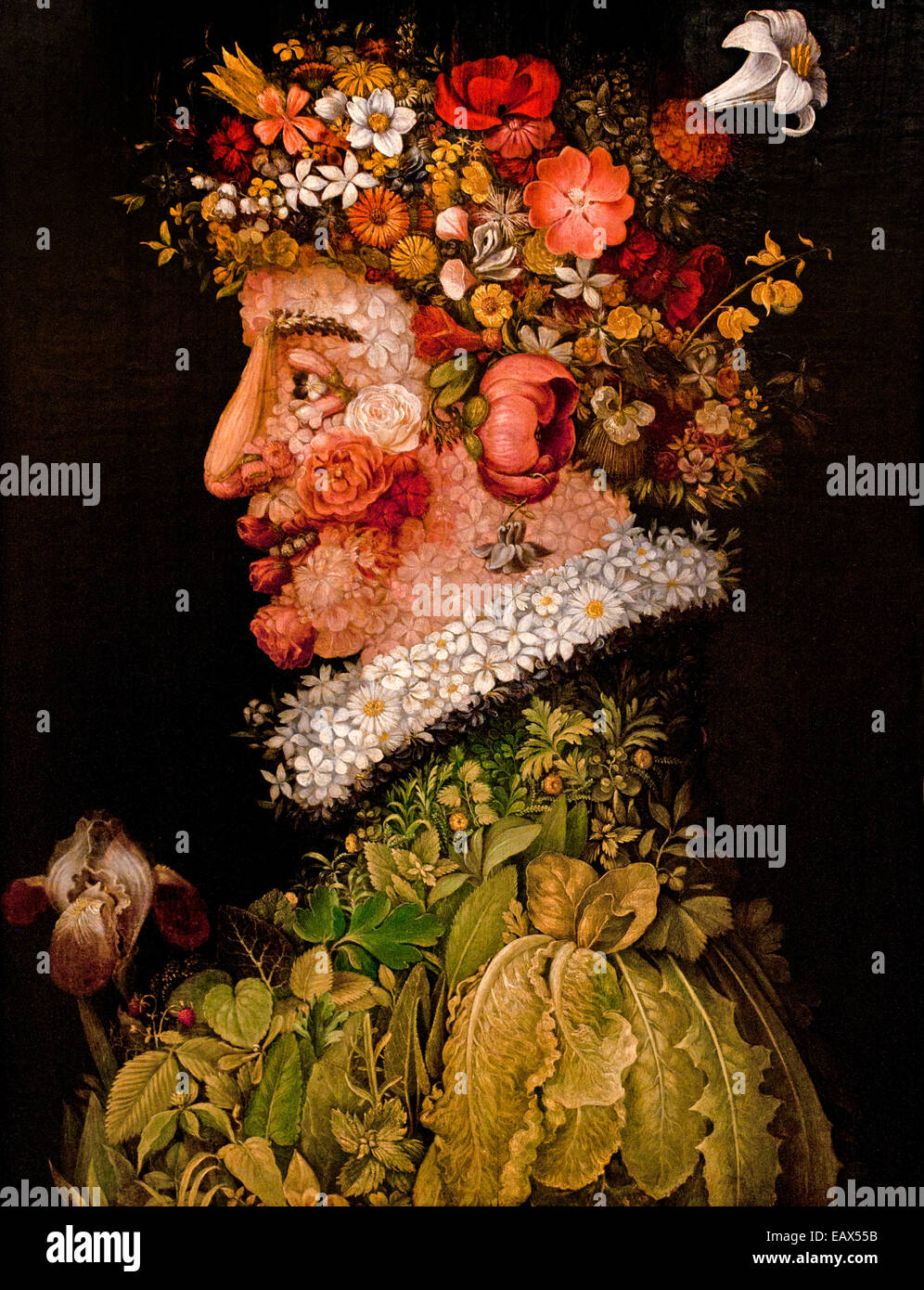 Alegoría de Primavera por Arcimboldo Giuseppe 1527 -1593 Italia Italiano Foto de stock