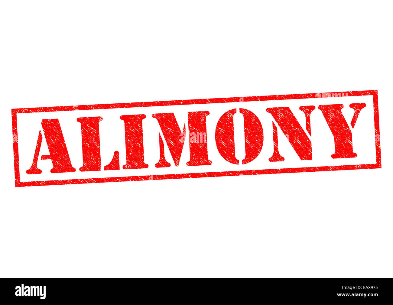 Pensión alimenticia de sello de goma roja sobre un fondo blanco Fotografía  de stock - Alamy