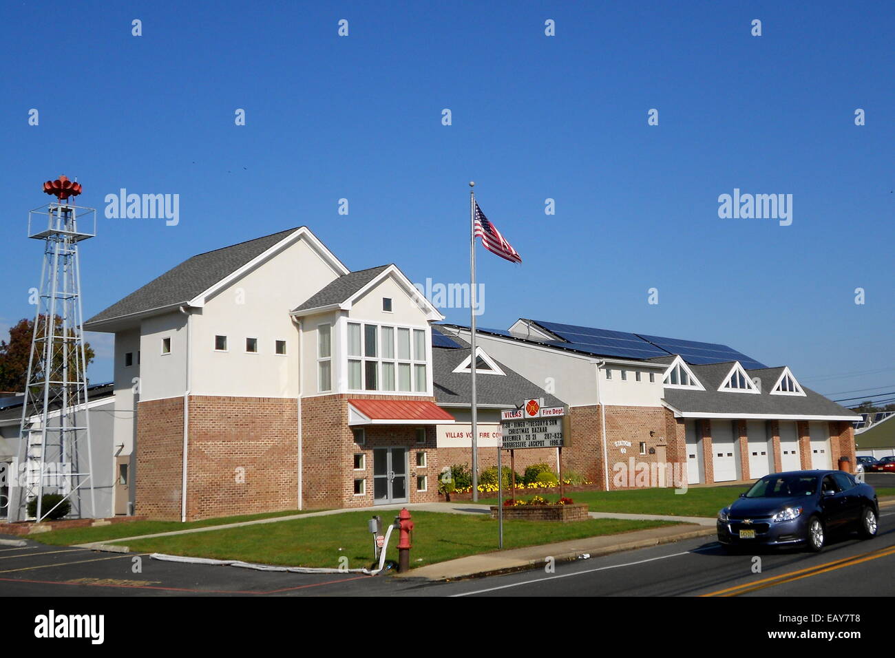 Villas Bomberos en Villas, Bajar Township, condado de Cape May, Nueva Jersey Foto de stock