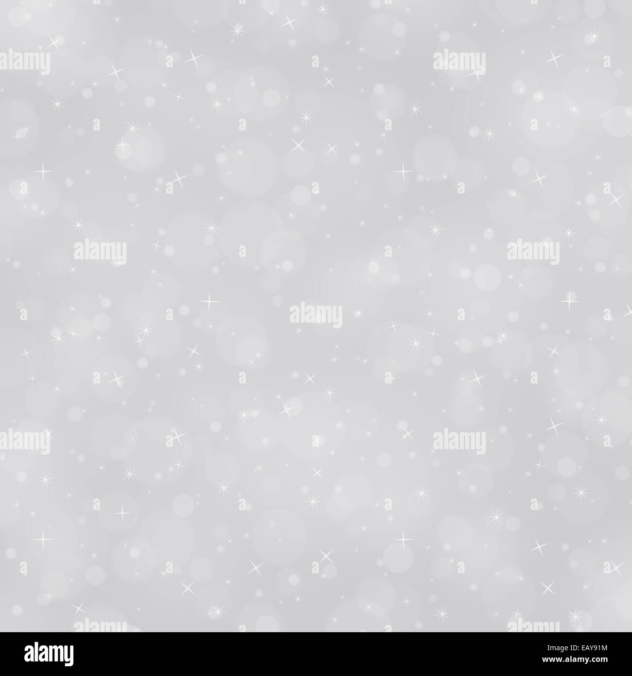Fondo gris con copos de nieve Foto de stock