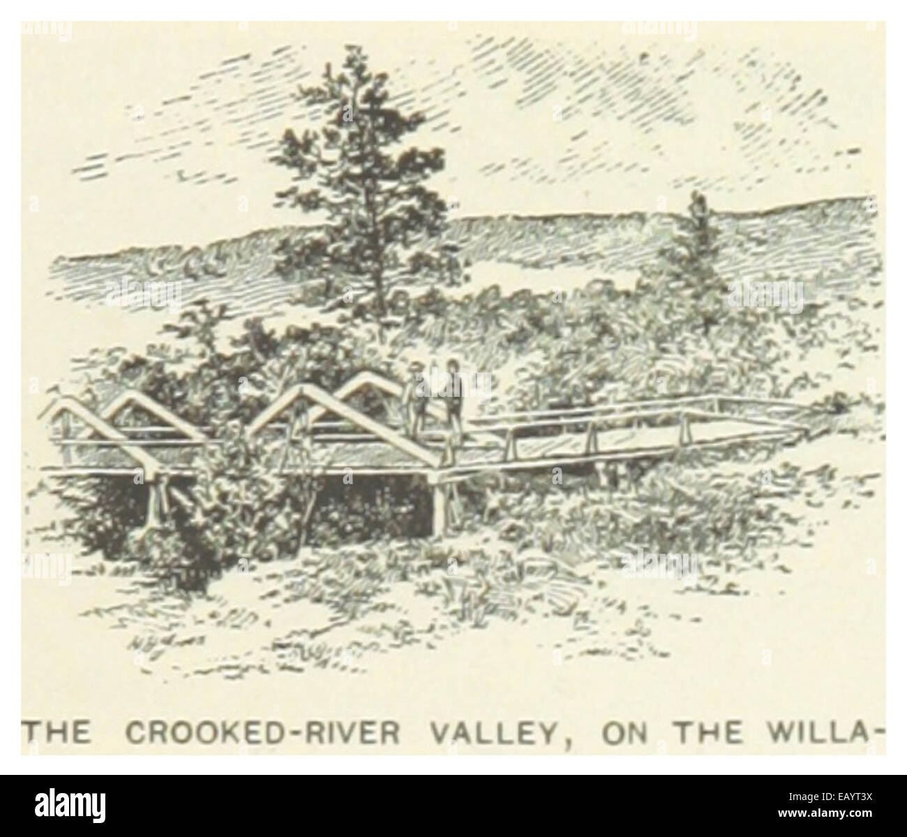 US-O(1891) P703-CROOKED River Valley Foto de stock