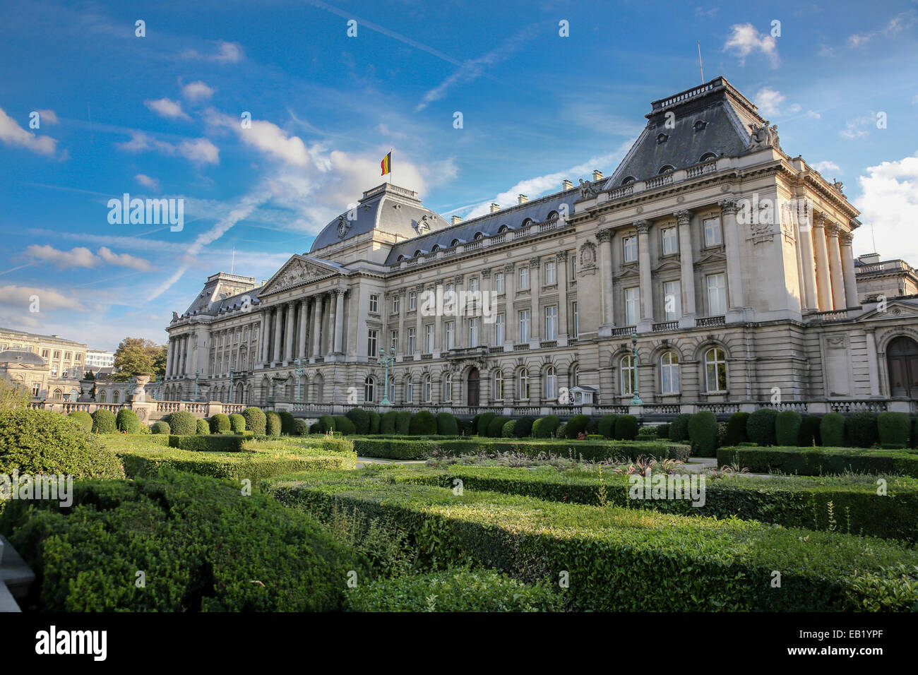 Palacio Real de Bruselas el exterior Foto de stock