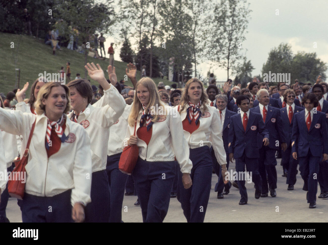 Juegos Olímpicos de 1976 en Montreal, Canadá, el desfile de los atletas