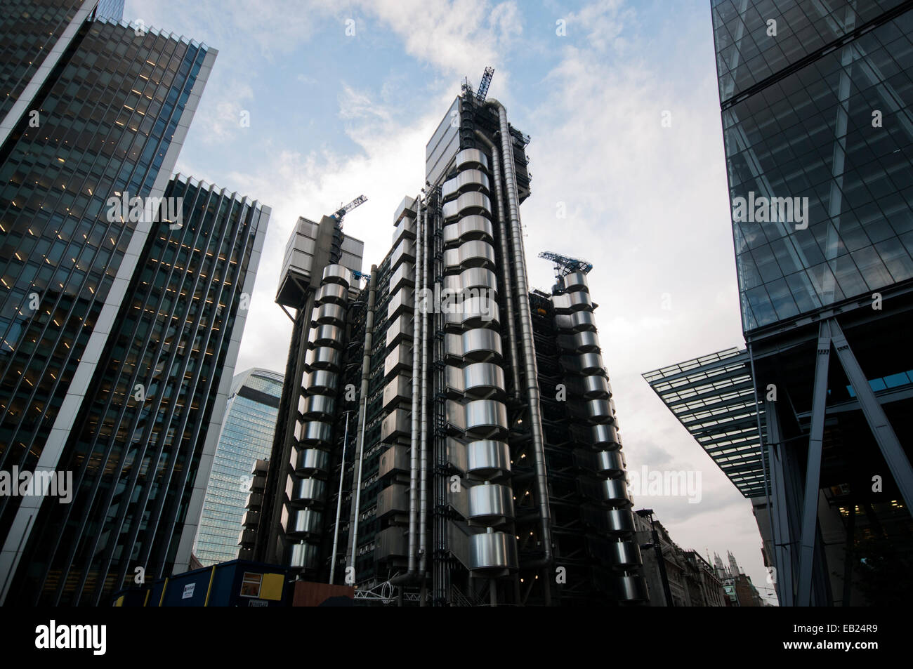 El edificio Lloyds de Londres Ciudad Foto de stock
