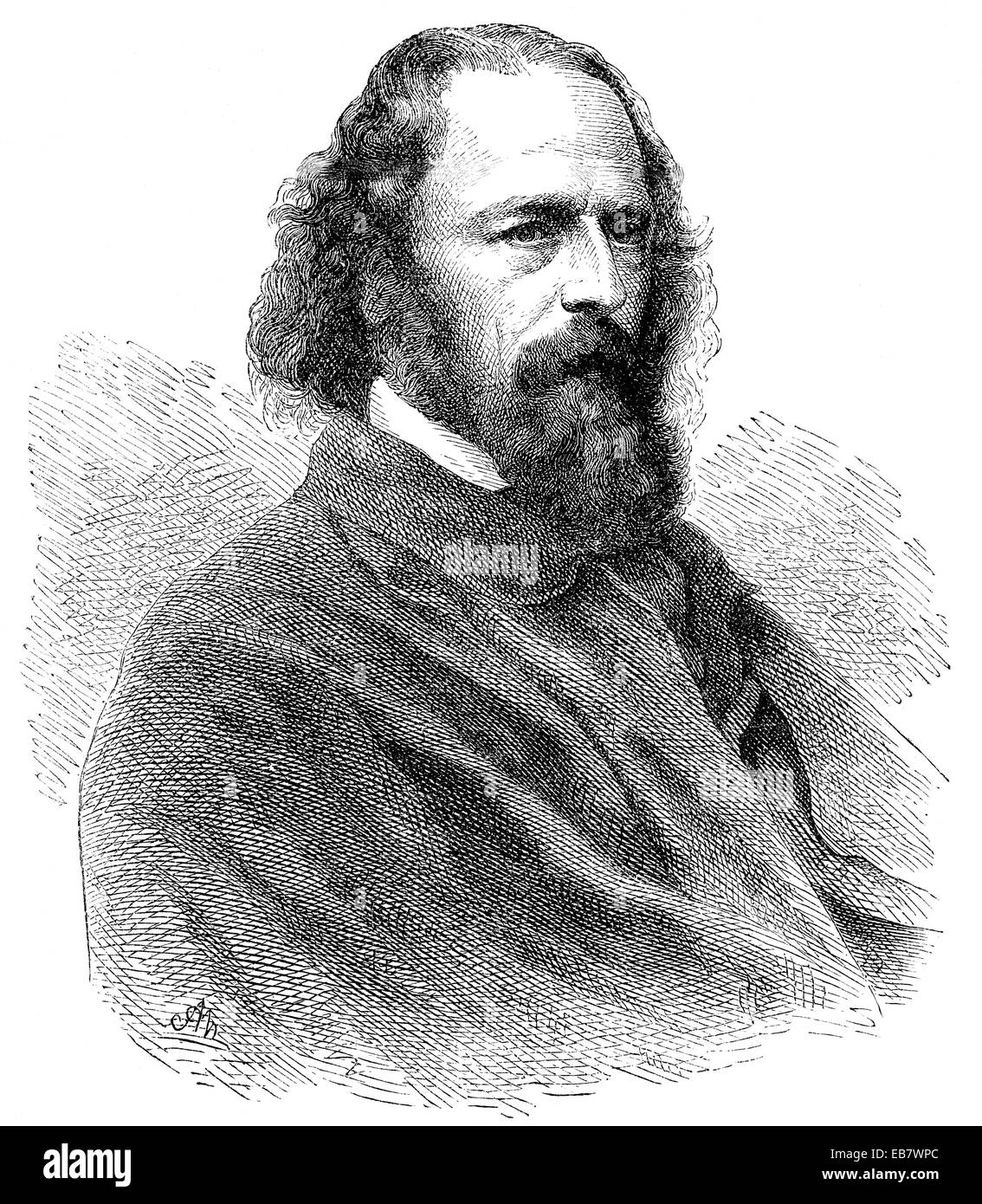 Alfred Tennyson, 1er Barón Tennyson, 1809 1892, un poeta británico de