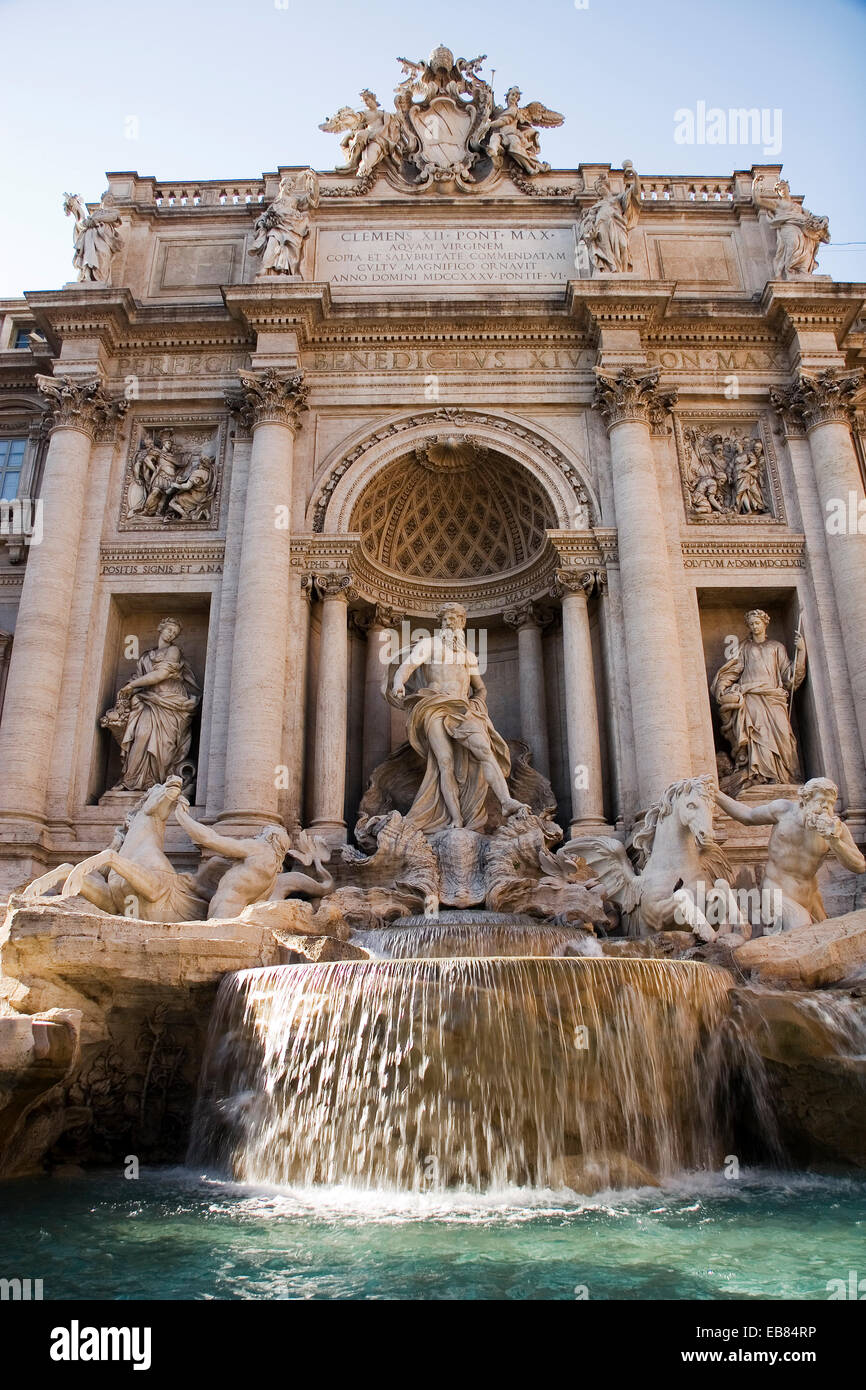 La Fontana di Trevi, Roma, Italia Foto de stock