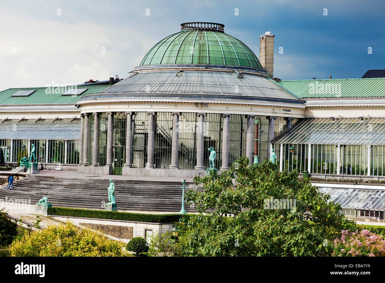 El Jardín Botánico, el lugar para conciertos y exposiciones, Bruselas, Bruselas, Bélgica. Foto de stock