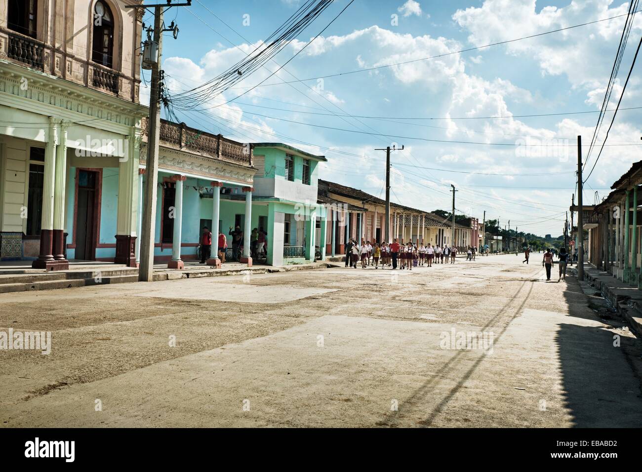 Calle, Placetas, provincia de Santa Clara, Cuba Fotografía de stock - Alamy