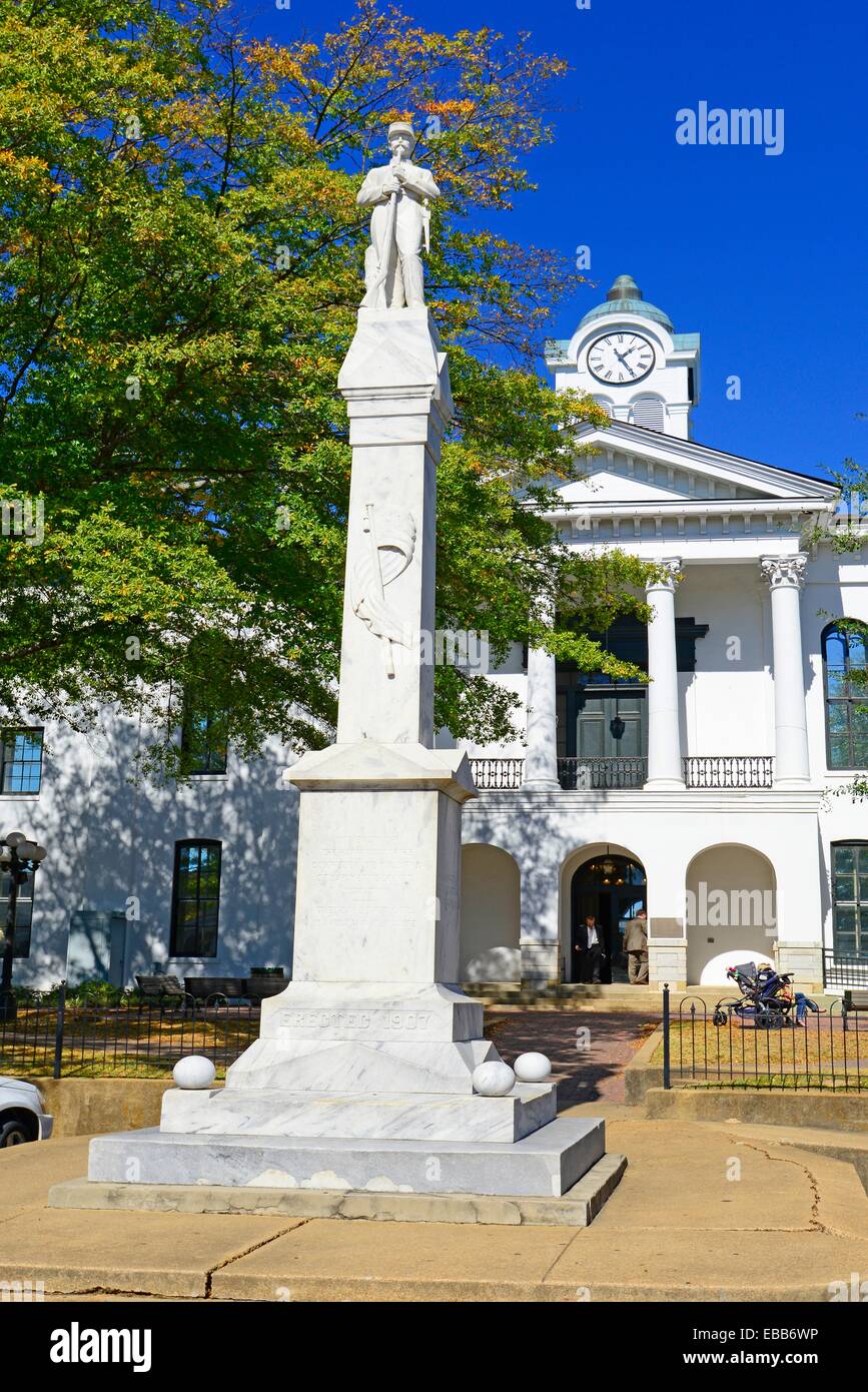 Lafayette County Courthouse Oxford Mississippi MS Foto de stock