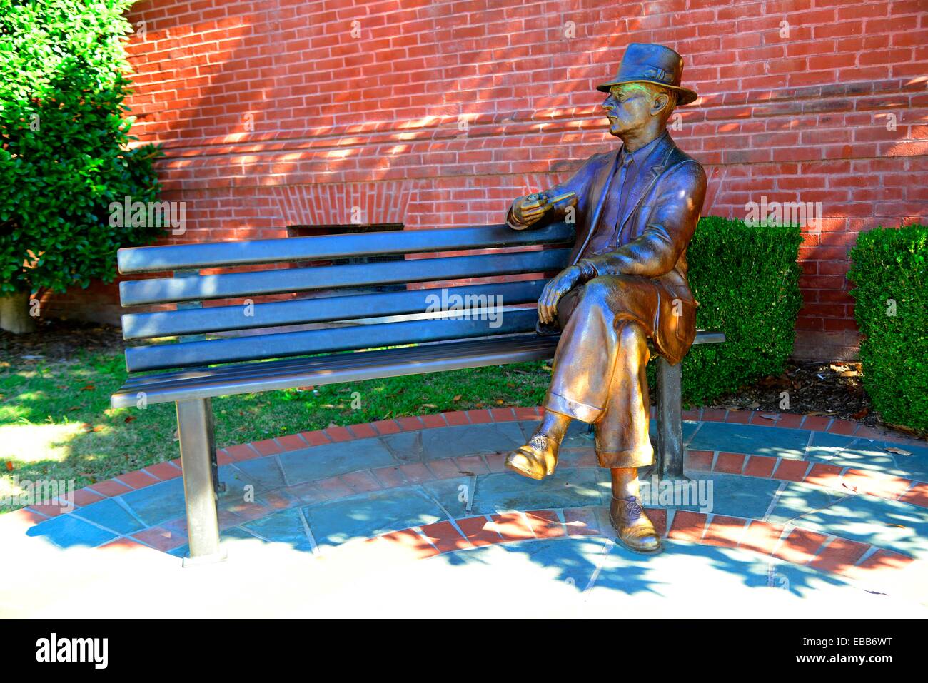 William Faulkner estatua Oxford Mississippi MS EE.UU. Foto de stock