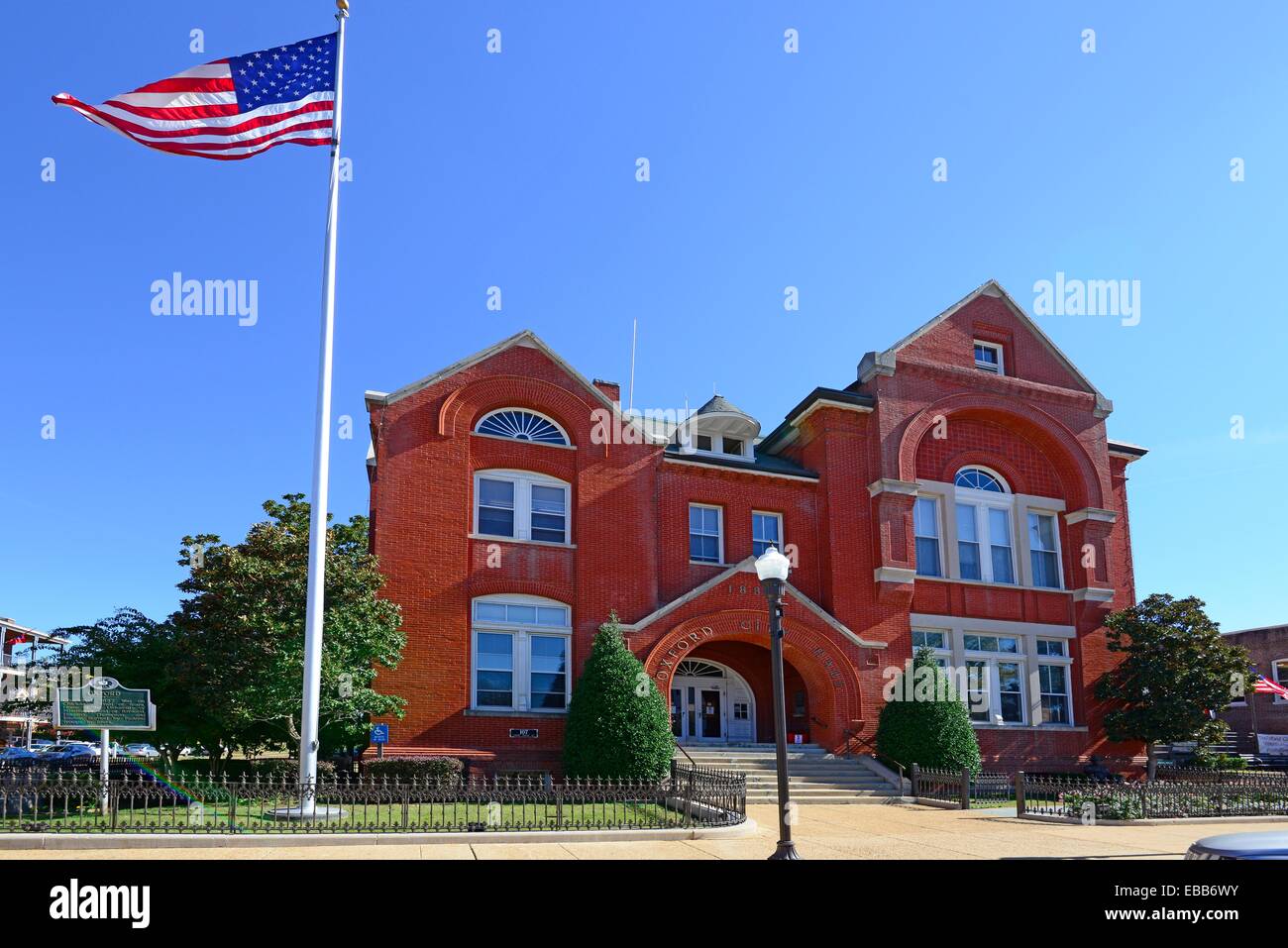 Oxford Mississippi Ayuntamiento MS EE.UU. Foto de stock