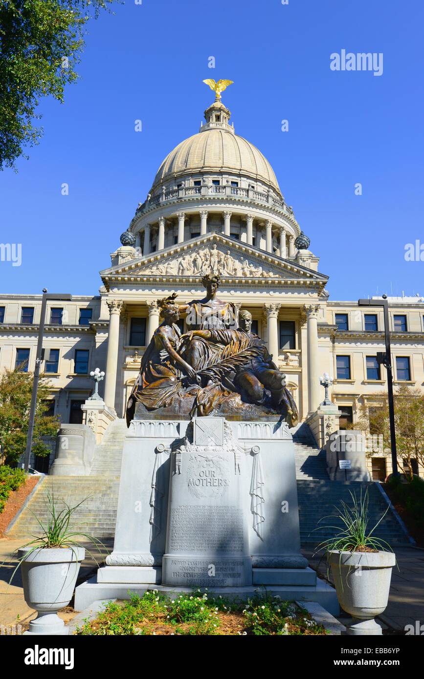 Jackson Mississippi State Capitol MS US Foto de stock