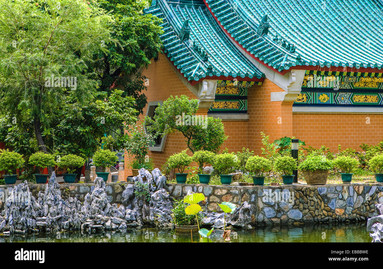 Hong Kong, Wong Tai Sin el templo en el nuevo barrio de Kowloon Foto de stock