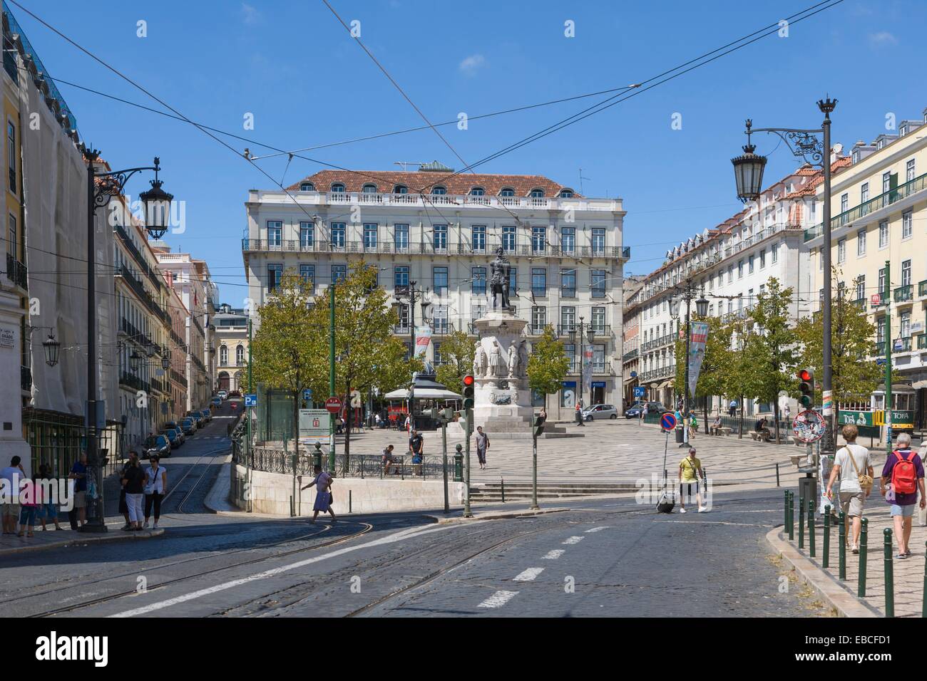 Praça Luis de Camoes, Largo Camoes, Camoes Plaza, Lisboa, Lisboa, Portugal  Fotografía de stock - Alamy