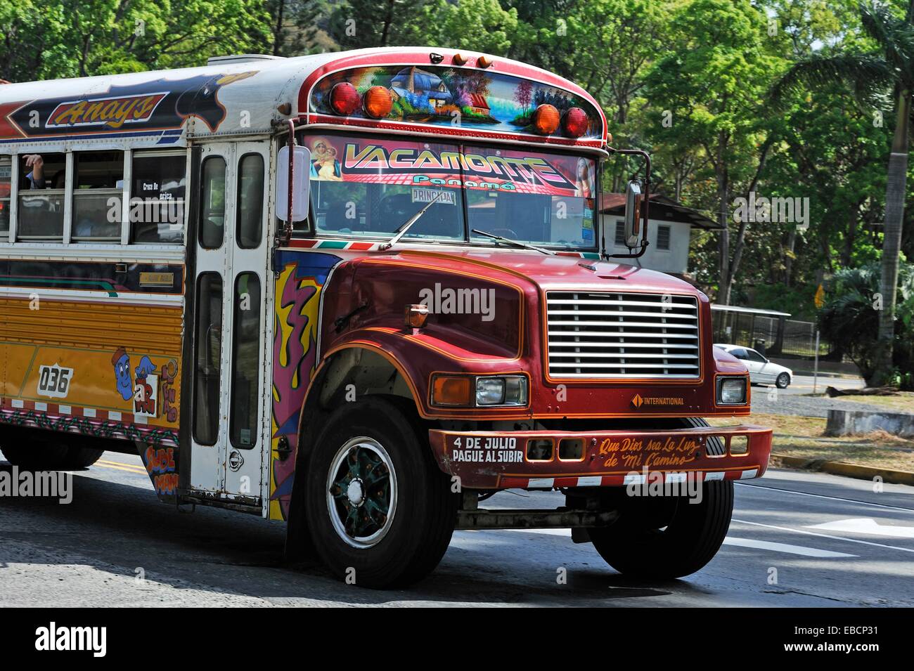 Diablo Diablo Rojo-Red, autobús en Panamá, Ciudad de Panamá, República