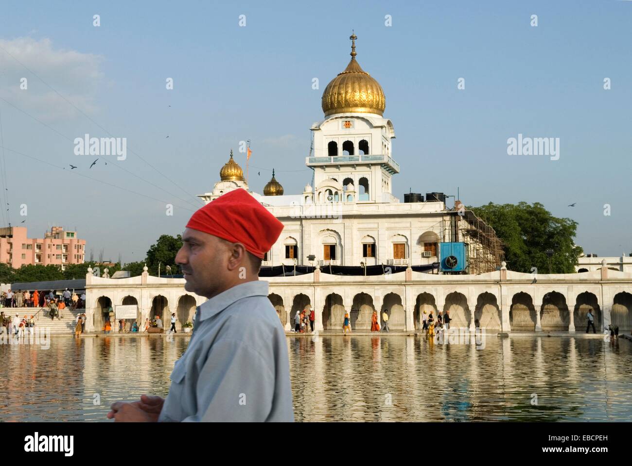 Asia arquitectura bangla capital imagen color considerado Delhi gurudwara horizontal santa casa de culto dentro de India India Foto de stock