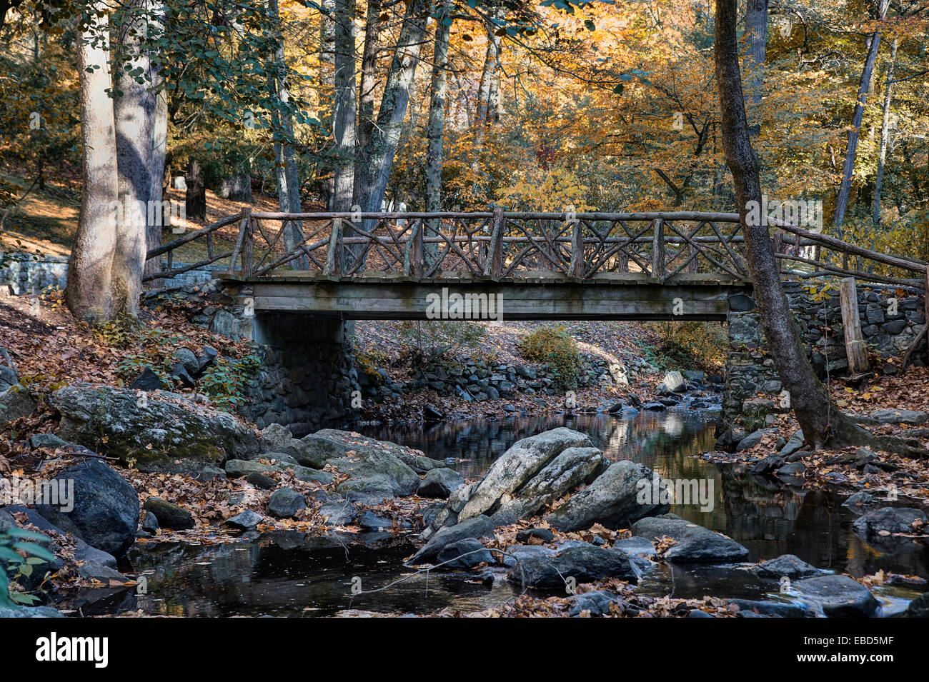 Jinete sin cabeza de puente, Sleepy Hollow, Nueva York, EE.UU. Foto de stock