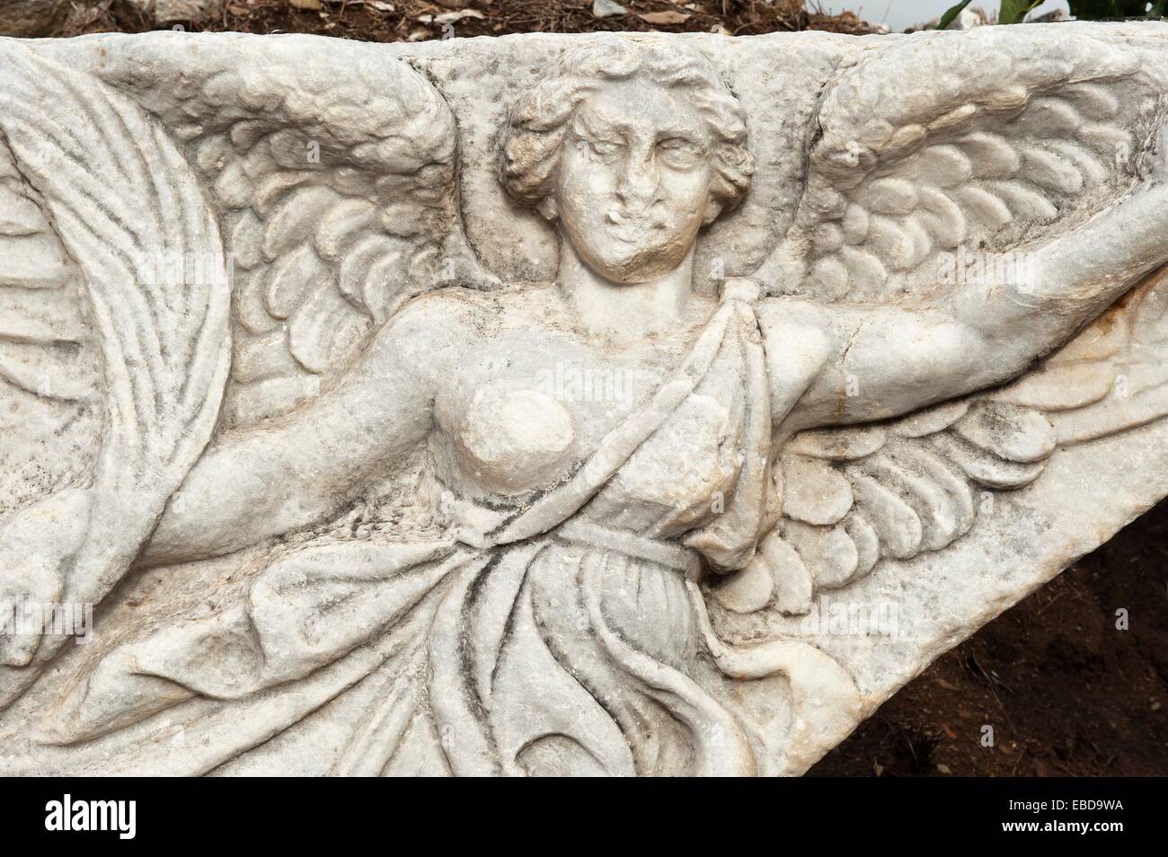 fuegos artificiales aprobar Anzai Escultura de Nike, la diosa de la Victoria, provincia de Efeso, Esmirna,  Turquía Fotografía de stock - Alamy