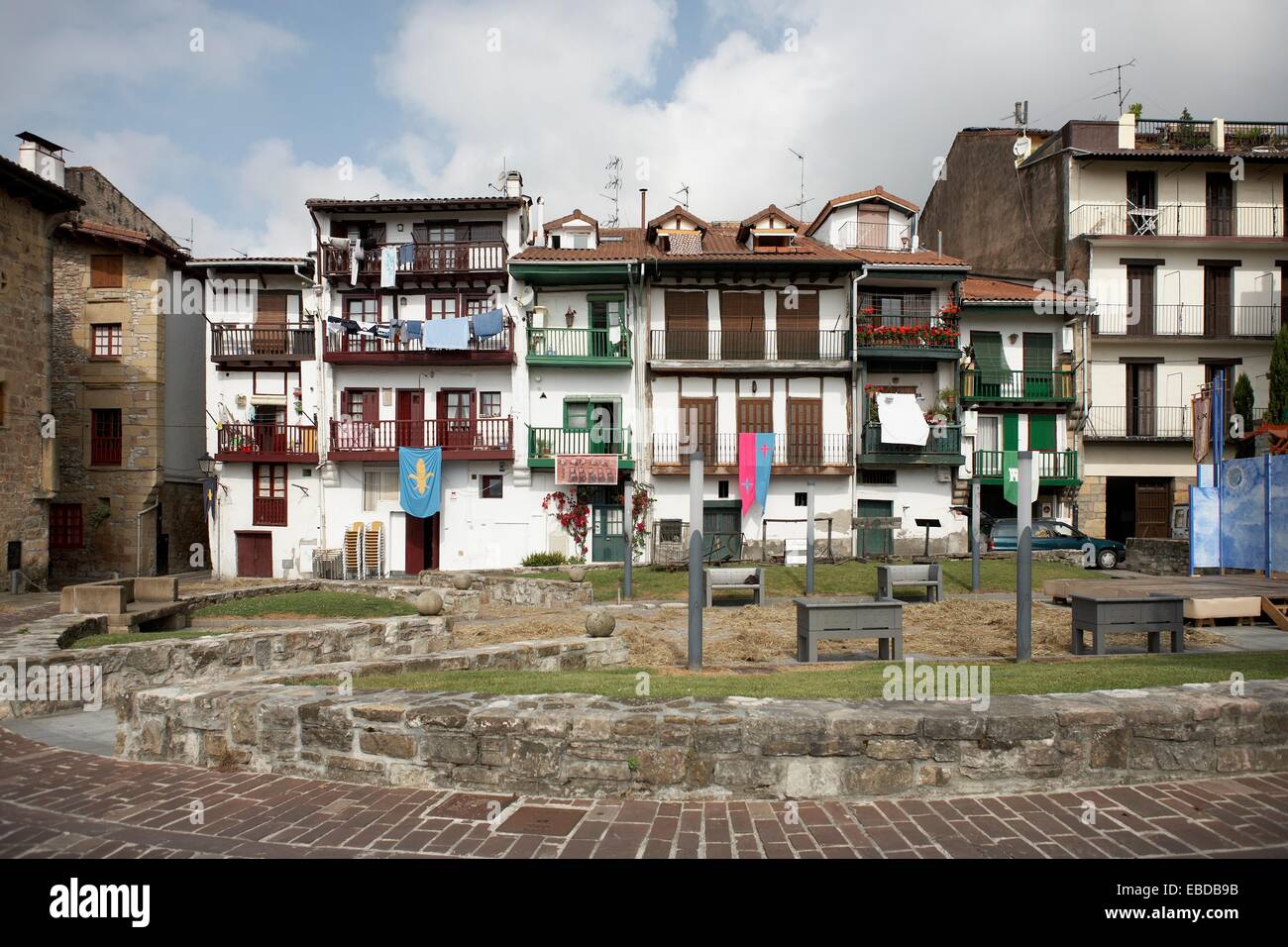 Casco antiguo, Hondarribia, Gipuzkoa, País Vasco, España Fotografía de  stock - Alamy