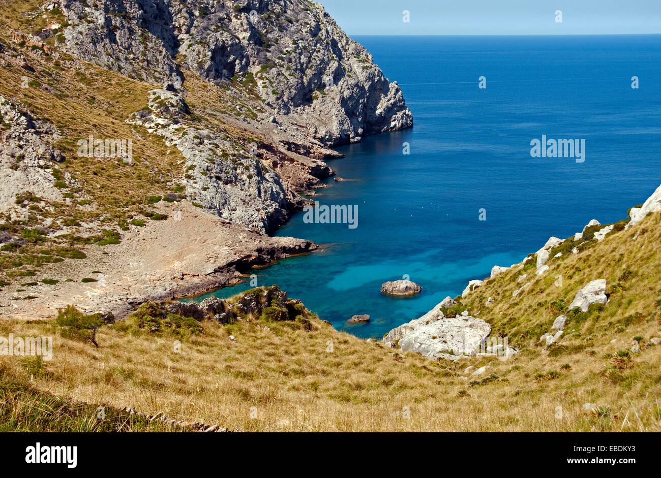 La región de la costa de Mallorca, Alcudia, norte de Mallorca, Islas Baleares, España, Europa Foto de stock