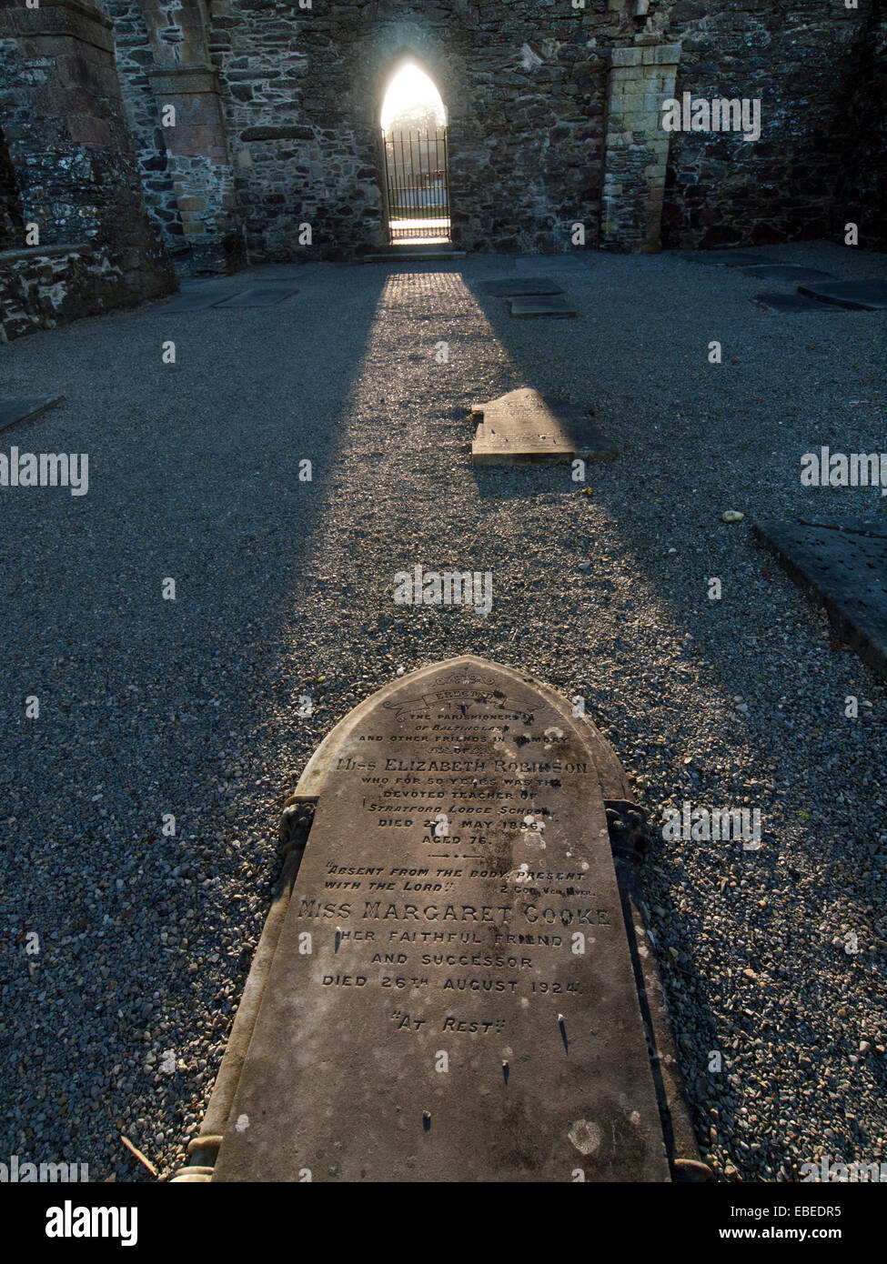 Abadía Baltinglass en el Condado de Wicklow, Irlanda Foto de stock