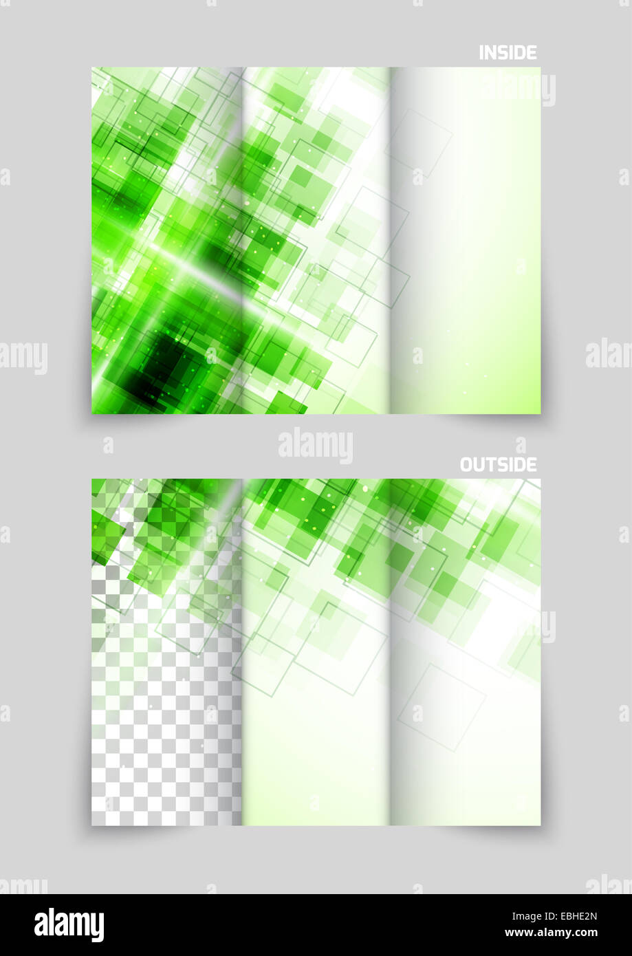 Folleto tríptico diseño de plantilla de estilo de movimiento Fotografía