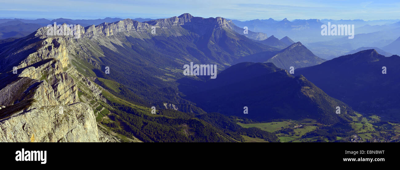 Cordillera Vercors, Grenoble, Francia Foto de stock